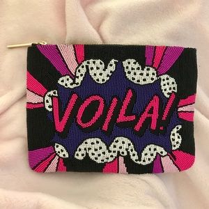 NWT Kate Spade OnPurpose Voila Beaded Clutch Pouch